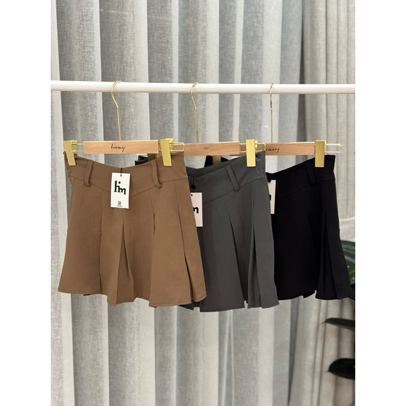Vmnelly Hr Short Pl Skirt Black