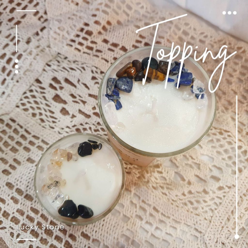 Topping candle / Lucky Stone อ่านก่อนสั่ง | Shopee Thailand