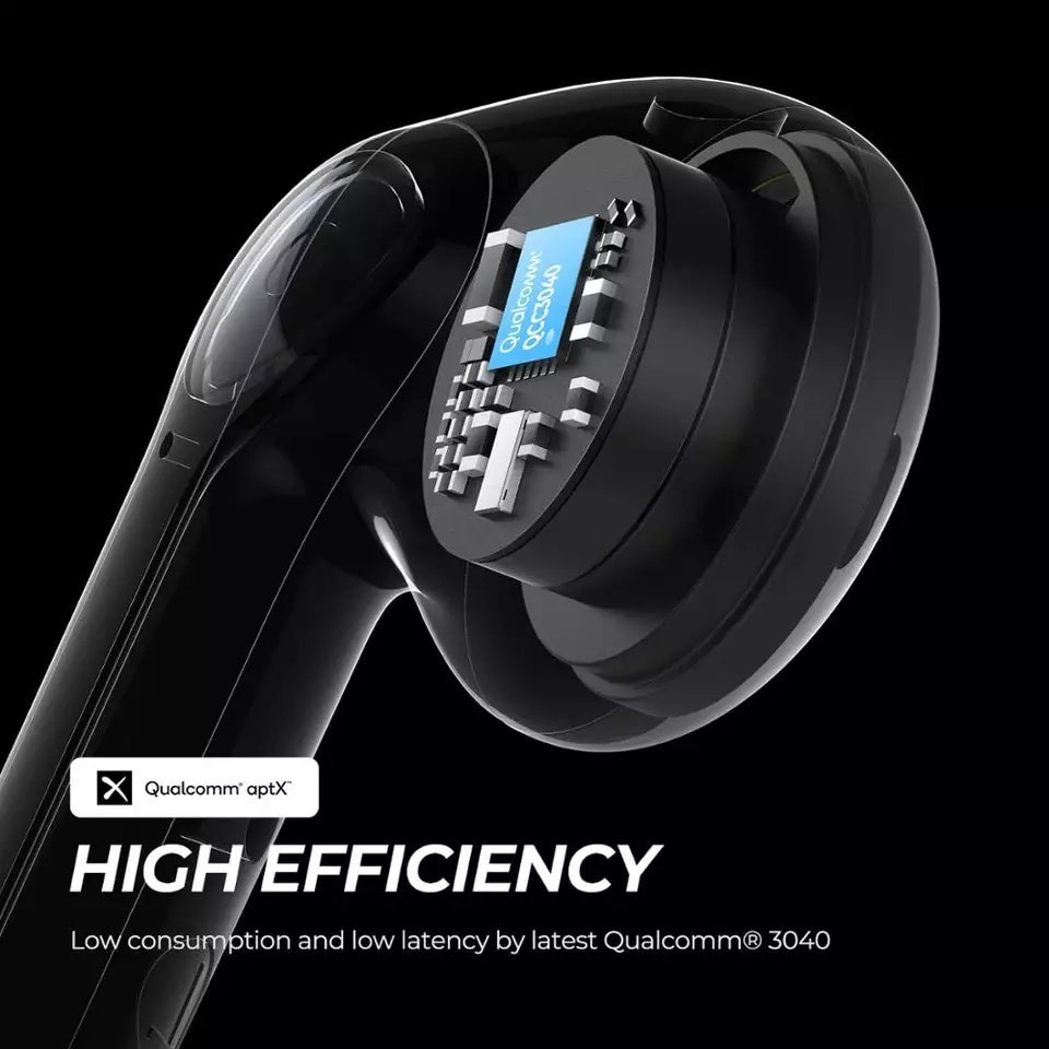 SoundPEATS TrueAir 2 สีดำ หูฟังบลูทูธ Bluetooth 5.2