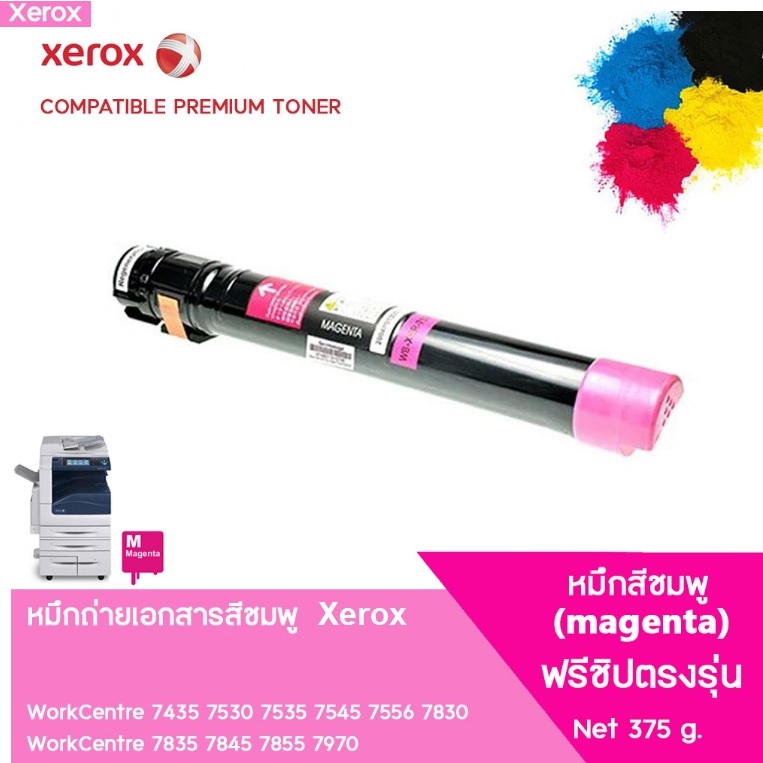ชุดหมึกใช้กับ Xerox WorkCentre 7525 7530 7535 7545 7556 7830 7835 7845 ...