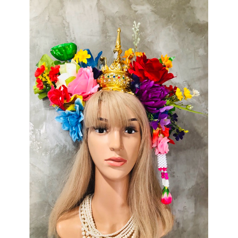 ชฎา ชฎาดอกไม้ เครื่องหัวไทย | Shopee Thailand