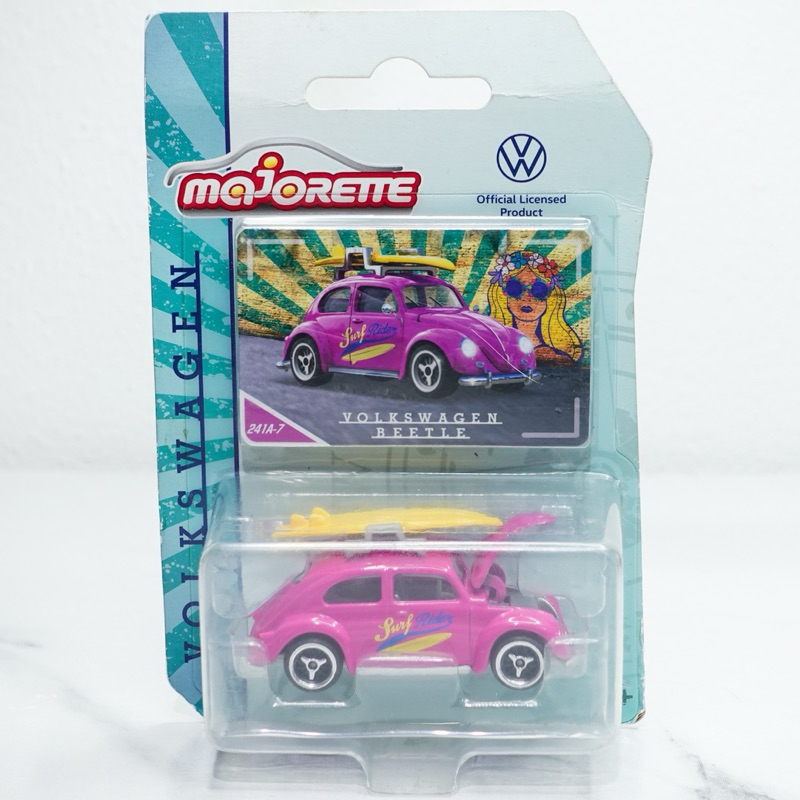 Majorette Volkswagen Edition Volkswagen Beetle - Pink / Yellow diecast model main image 0