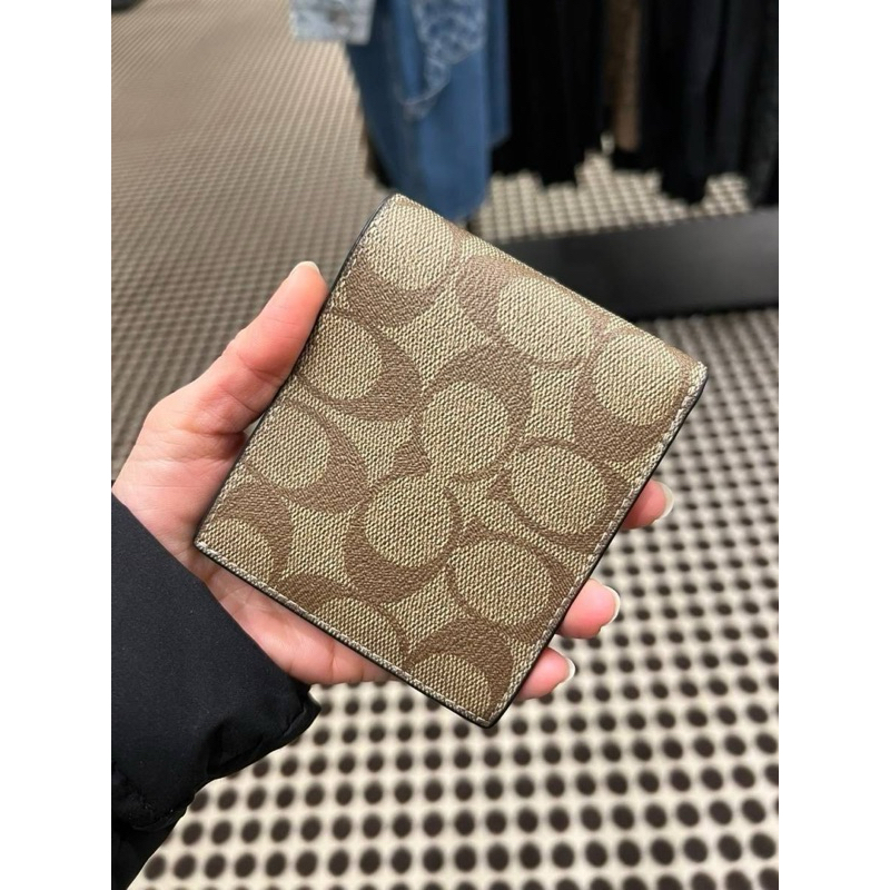 COACH F66551 ID BILLFOLD WALLET IN SIGNATURE Shopee Thailand