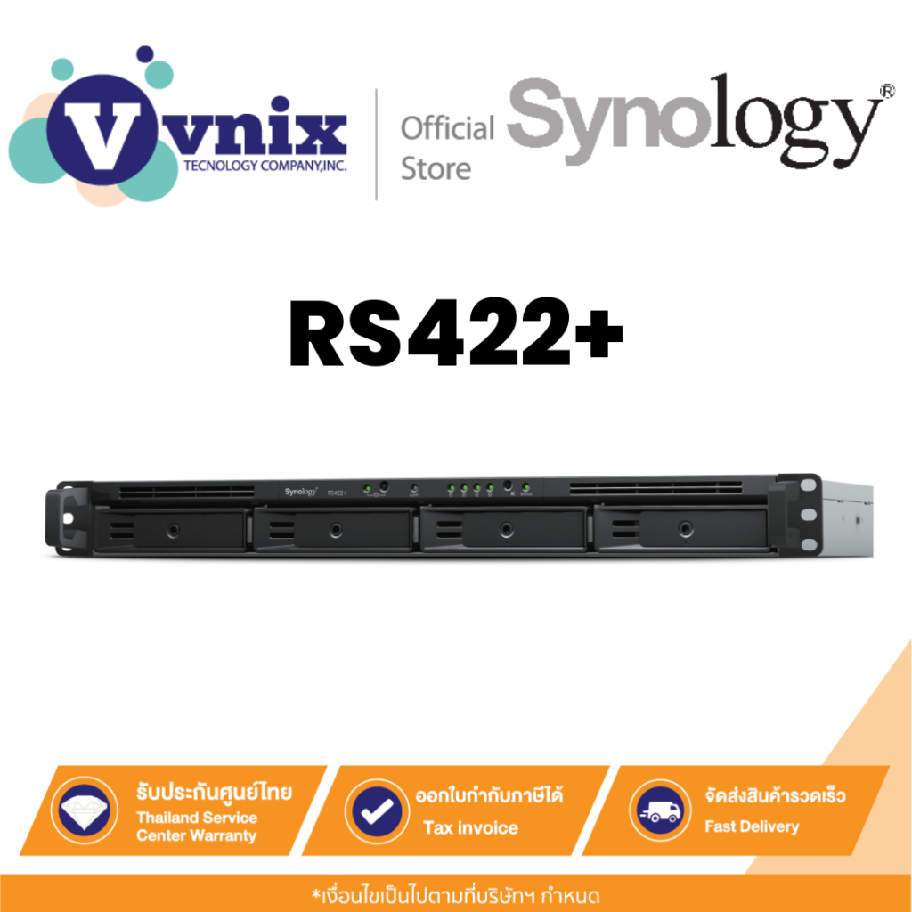 RS422+ Synology 4 bay RackStation By Vnix Group | Shopee Thailand