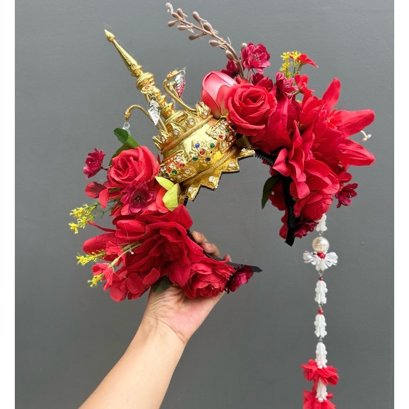 ชฎา ชฎาดอกไม้ เครื่องหัวไทย | Shopee Thailand