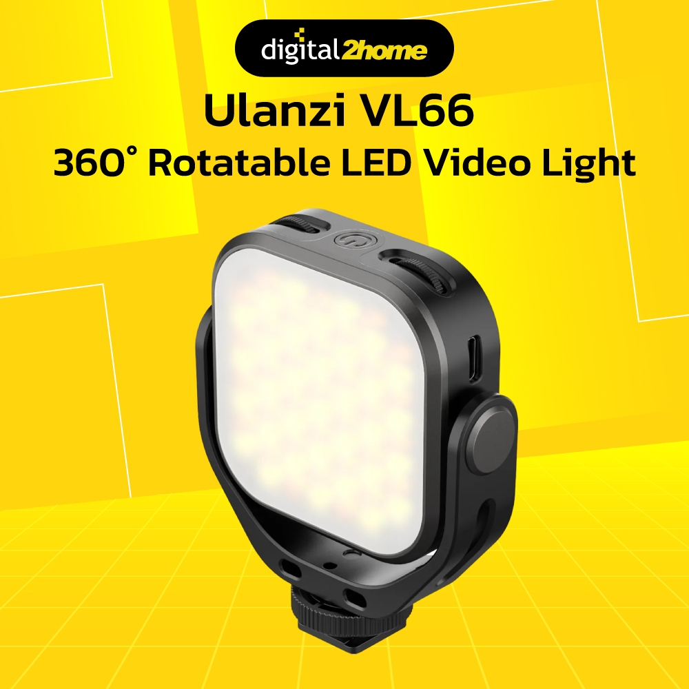 ULANZI VL66 Luce LED Portatile – 800 Lumen, CRI Alto, Batteria 2000mAh, Temperatura Colore Regolabile 2500K-6500K - 2