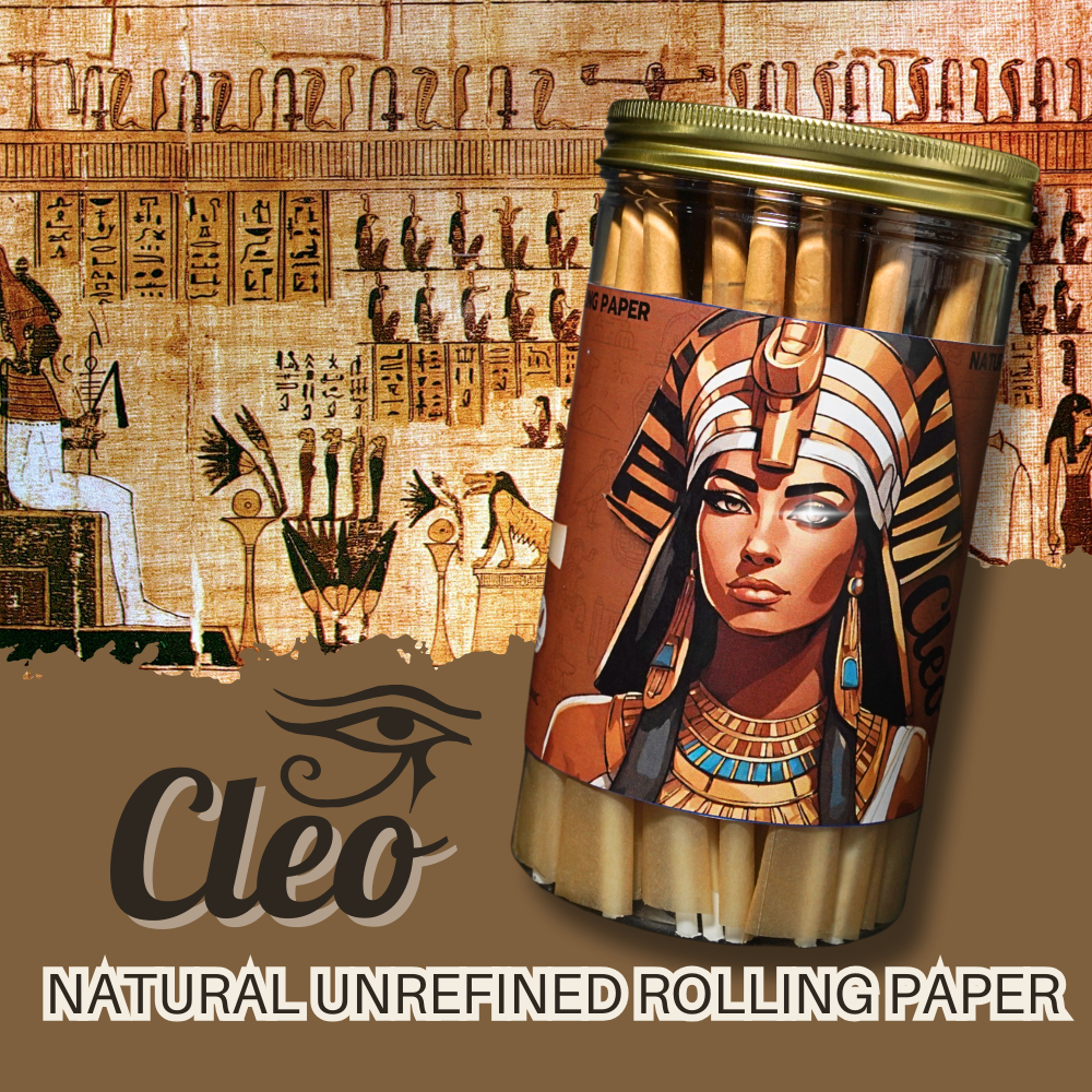 CLEO Gold Brown PAPER Pre-Rolled 100 Cones [ NATURAL 100% ] โรลสำเร็จ ...