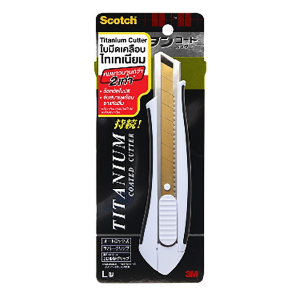Scotch TITANIUM CUTTER มีดคัตเตอร์ ไทเทเนียม 3M Size S และ L | Shopee ...