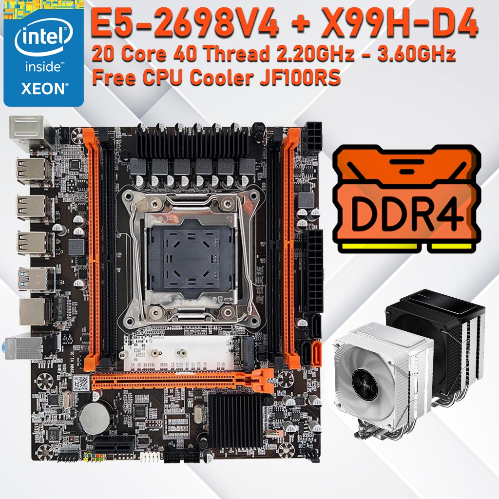 X99 Xeon E5-2698v4 Set CPU MB Cooler Memory Ram สำหรับใช้งาน เปิดบอท ...