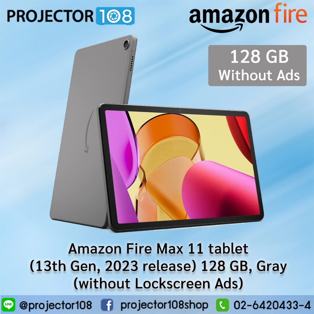 Amazon Fire Max 11 tablet (13th Gen, 2023 release), Gray, 64 GB