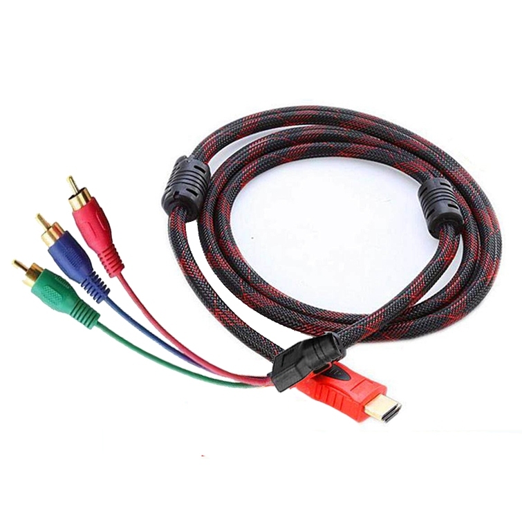 HDMI Male to 3 RCA RGB Audio Video AV Component Cable Lead 1.5m (สินค้า ...