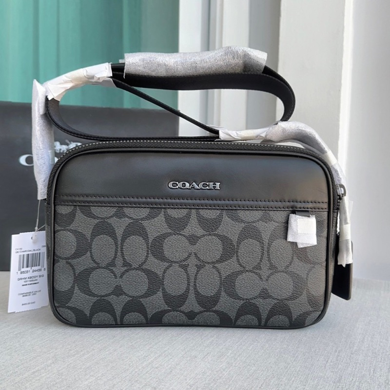 สะพายชาย Coach Graham Crossbody In Signature Canvas C4149 | Shopee Thailand