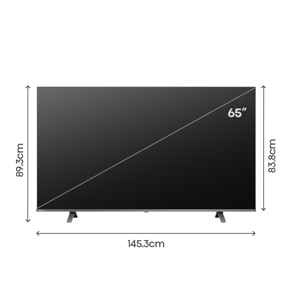 TOSHIBA 65E450NP ขนาด 65 นิ้ว TV ทีวี 4K Ultra HD Quantum Dot VIDAA HDR10+ Dolby Atmos Smart TV 2024