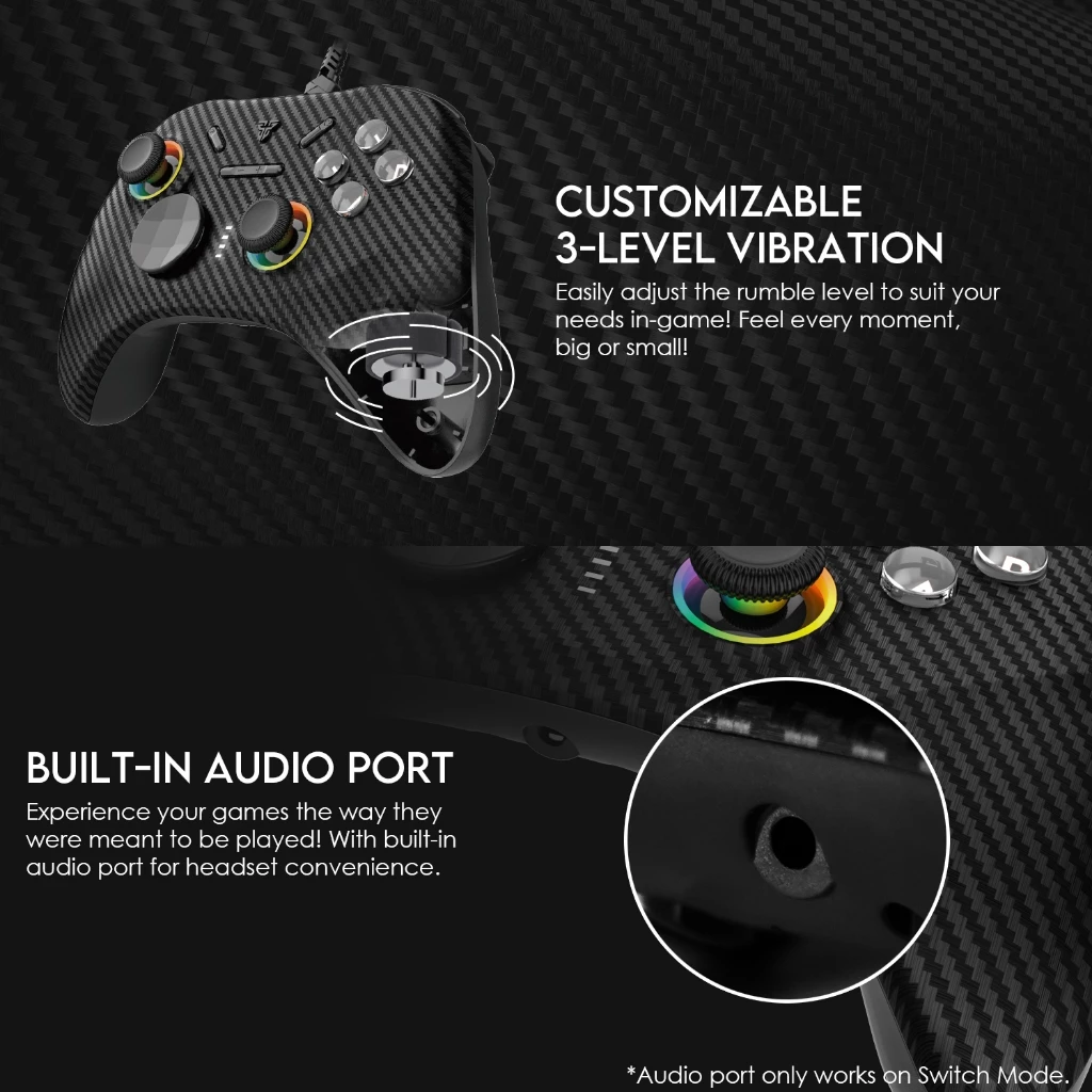 FANTECH GP15 จอยเกมมิ่ง wired gaming controlle ปรับระดับได้ 3 โหมด รองรับ PC, PS3,  Android, IOS https://wayoza.com
