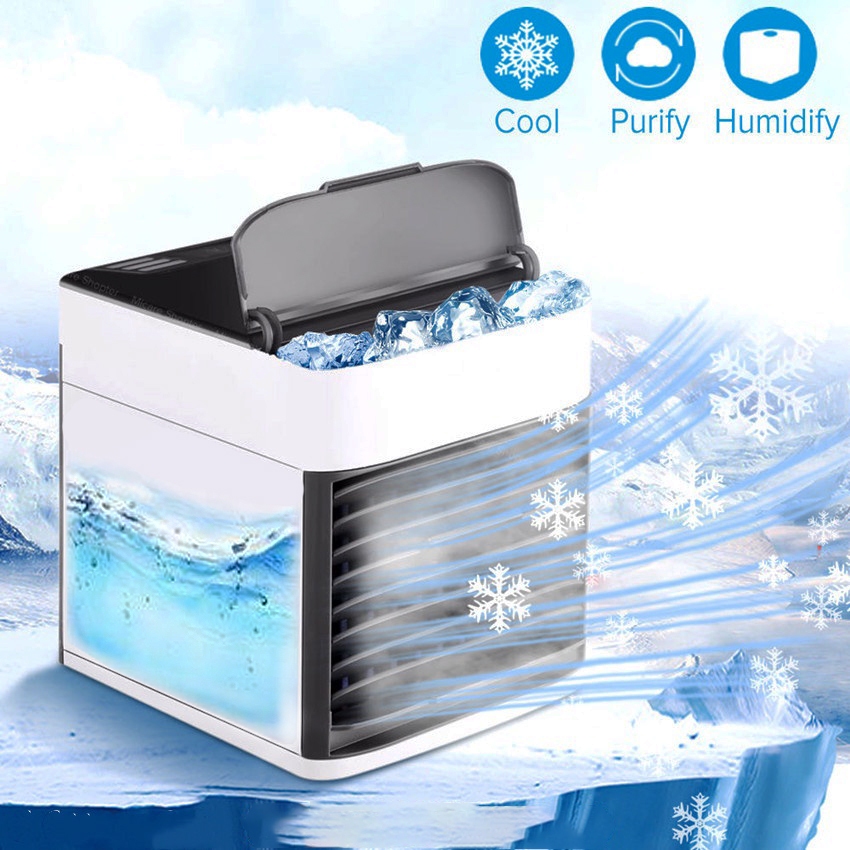 พร้อมส่ ใหม่!!!Arctic Air Cooler Air mini เครื่องทำความเย็นมินิ USB แอร์พกพา แอร์ตั้งโต๊ะขนาดเล็ก พัดลมไอเย็น Cool