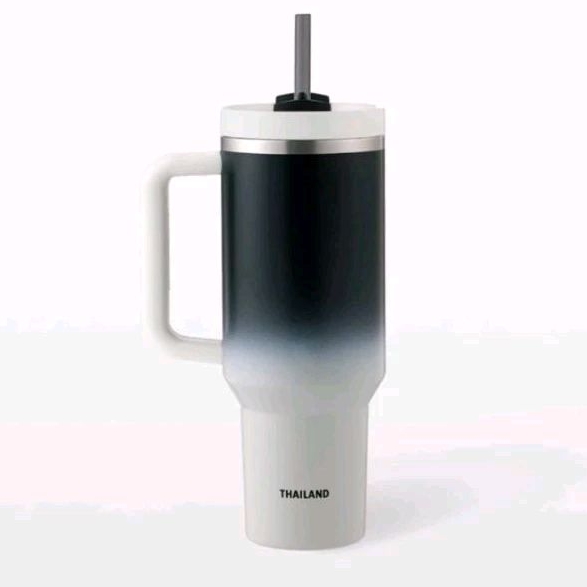 แก้วStarbucks Stainless Steel Stanley Gradient Black White Cold