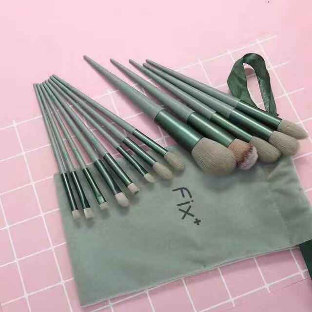 ร้านไทย🎁 แปรงแต่งหน้า13ชิ้นพร้อมถุง เซ็ตแปรงแต่งหน้า​Fix ราคาพิเศษพร้อมถุง แปรงไฮไลท์แปรงอายแชโดว์แปรงปัดแก้ม - 5