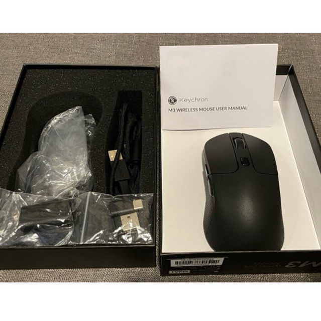 Keychron mouse M3 [ของแท้] แกะมาลอง ยังไม่ได้แกะสติ๊กเกอร์กันลื่น ...