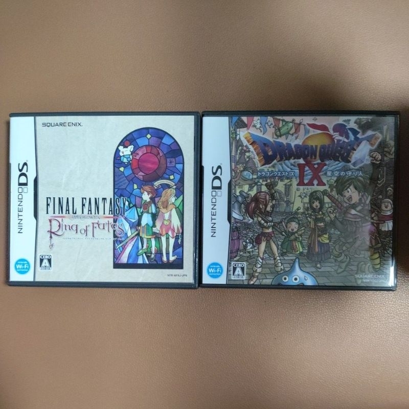 nintendo ds Dragon quest 9 / Final fantasy 3 / 4 / ring สภาพดี ใบครบ ...