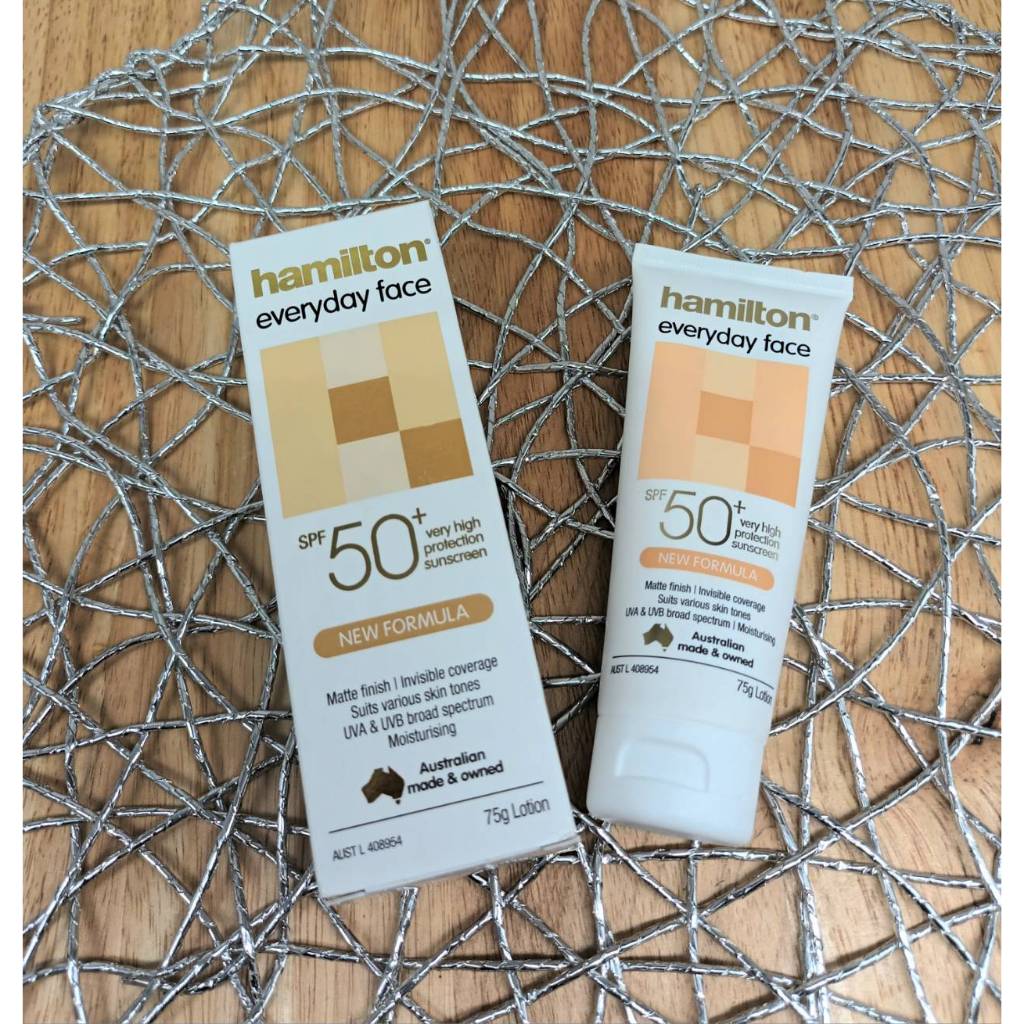 exp 2026 กันแดดออสเตรเลีย Hamilton everyday face SPF 50 เนื้อแมท ไม่มีน้ำหอม ขนาด75g UVA/UVB