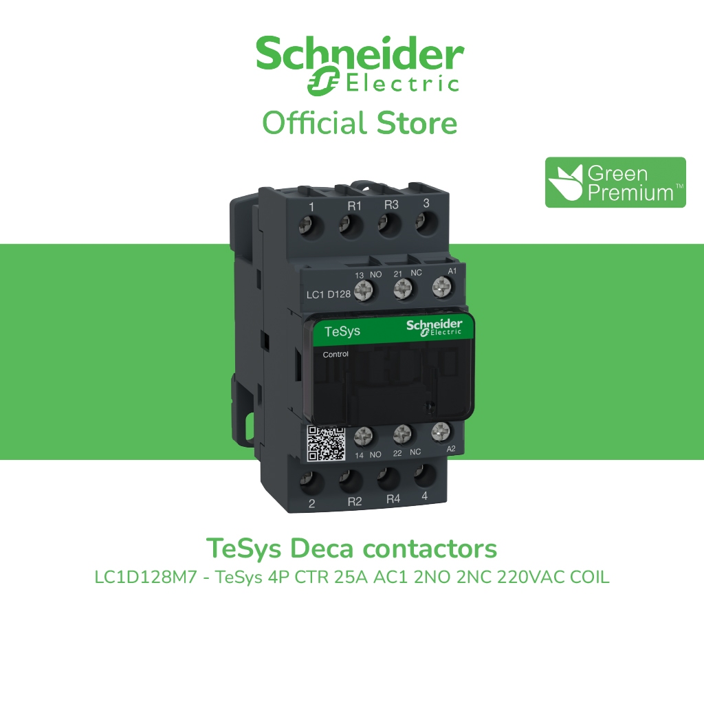 Produktbild von Modularer Taster 2NO+2NC Mit LED – 1 DIN-Modul, 16A, 230V AC, IP20, Für Schaltschränke