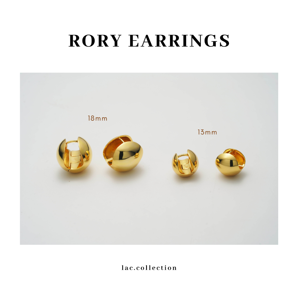 rory earrings | gold plated copper main image 1