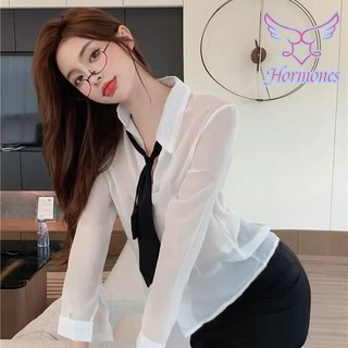 Hormones 💞💞 Thư ký đồng phục bộ sexy gợi cảm cho văn phòng, mặc thoải mái, sẵn sàng giao hàng từ Thái Lan (H9304)