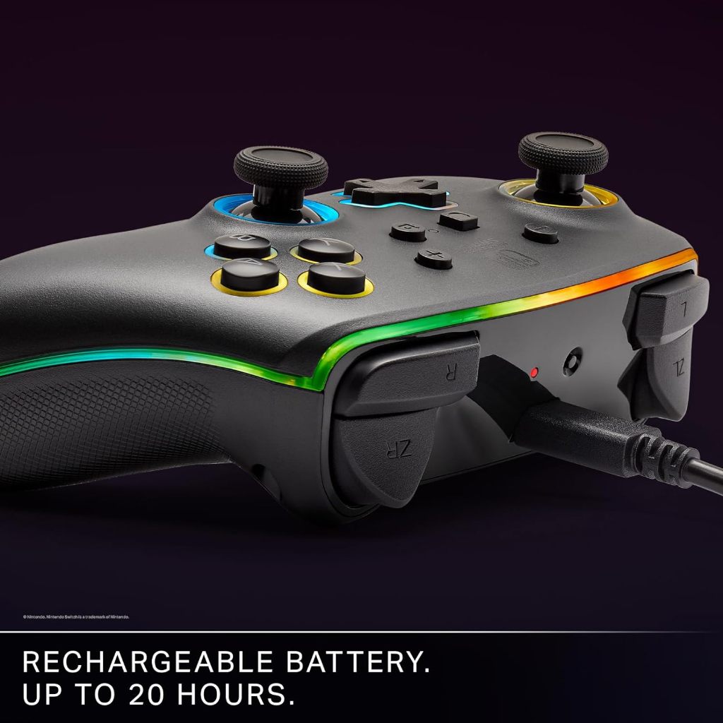 PowerA Enhanced Wireless Controller for Nintendo Switch with Lumectra ...