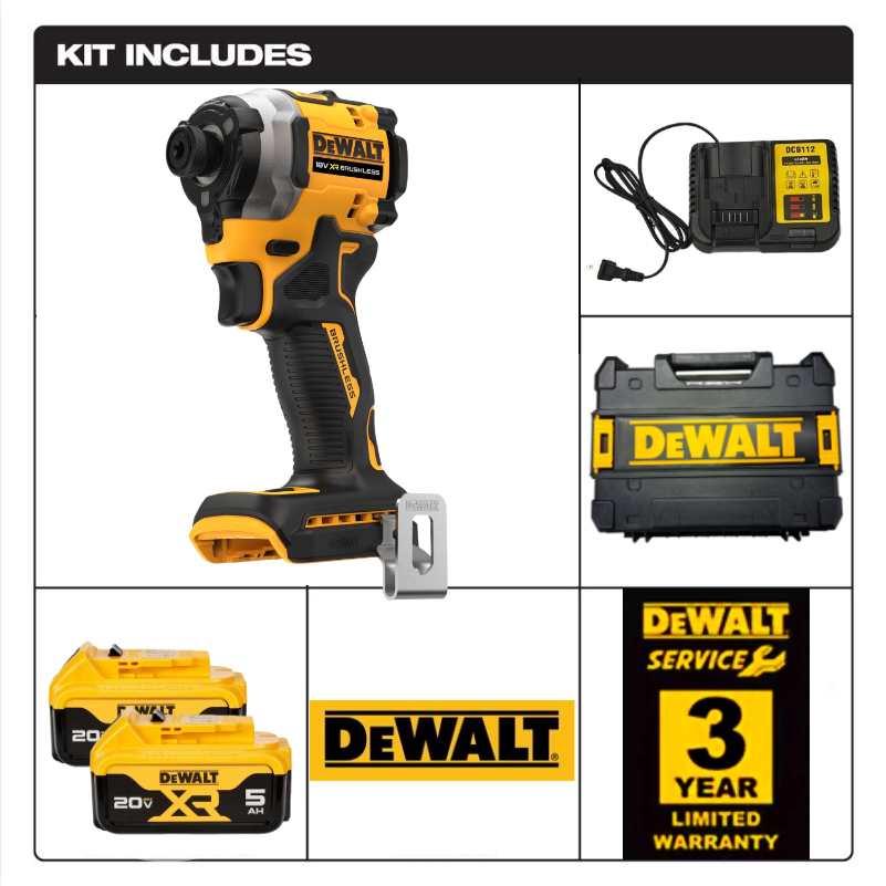 DEWALT DCF850 20V ไขควงไฟฟ้าไร้สายไร้แปรงถ่าน ไขควงกระแทกไร้สายไร้แปรง ...