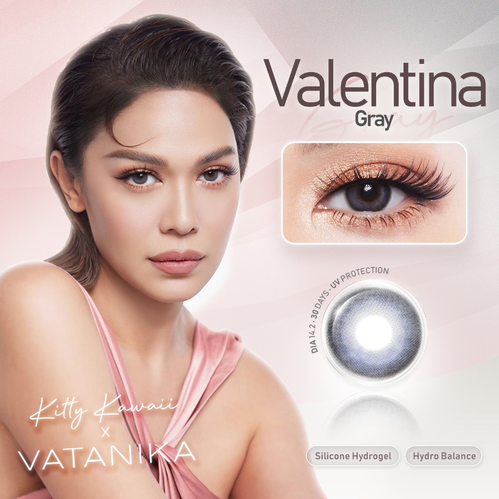 Valentina Gray Contact Lens Kitty Kawaii x VATANIKA lens คอนแทคเลนส์