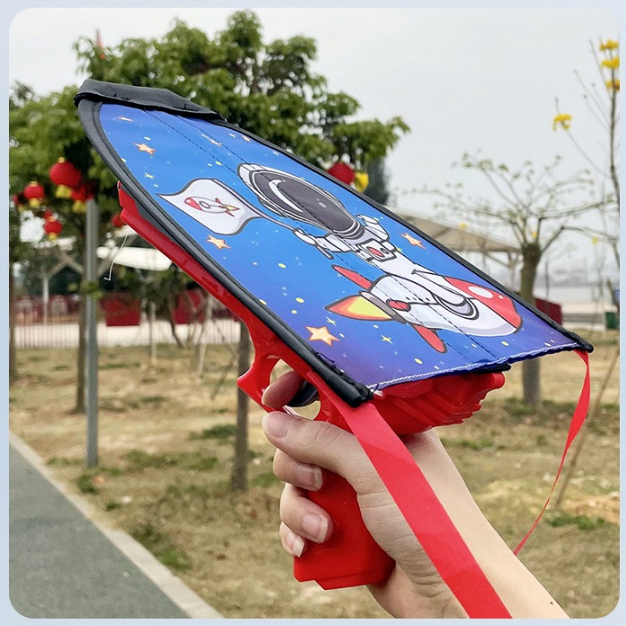 ปืนยิงว่าว ของเล่นว่าว ชุดปืนพร้อมว่าวยิง Gatapult Kite Gun สุ่มสี สุ่ม ...