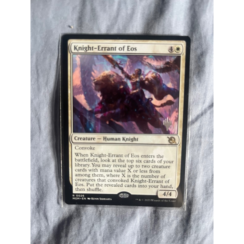 การ์ด MTG Knight-Errant of Eos White Magic the gathering EDH รุ่น MOM ...