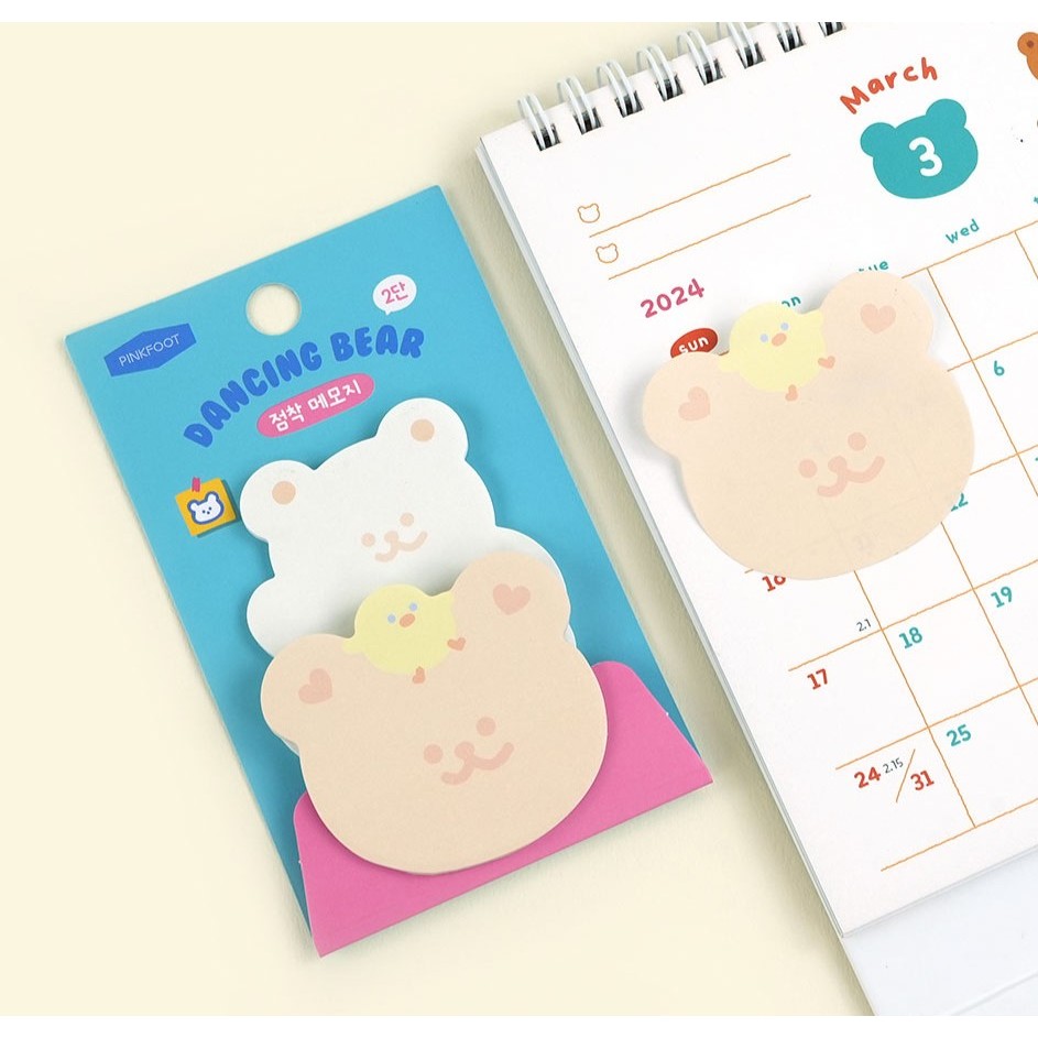 Dancing Bear Sticky Note กระดาษโน้ตมีกาว | Shopee Thailand
