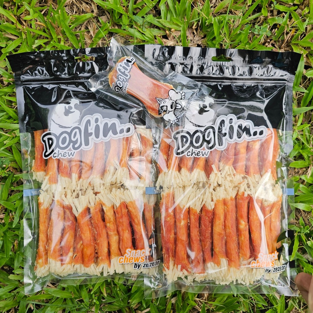 Dogfin (ด็อกฟิน) ไก่อบแห้ง 350 กรัม 2 ถุง (700 กรัม) พร้อมของแถมเลือก ...