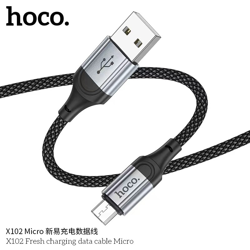 ใหม่พร้อมส่งจากไทย HOCO X102 สายชาร์จเร็ว สำหรับ Micro/Type-C/IOS จ่าย ...
