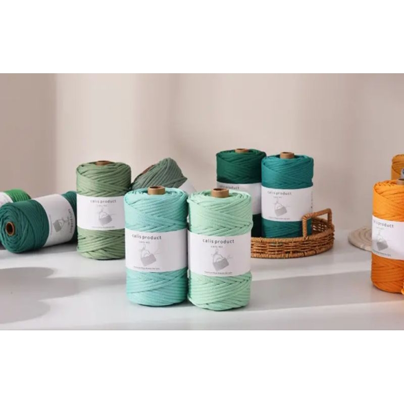 สินค้าใหม่ Macrame roap 5มม.500ก. 100y (91m.) เชือก polyester 100% ...