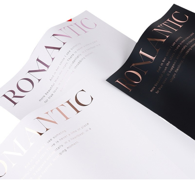 แพ็ค 10 แผ่น ROMATIC กระดาษห่อช่อดอกไม้ขนาด 30 × 45 เซนติเมตร หนึ่งแพ็ค ...