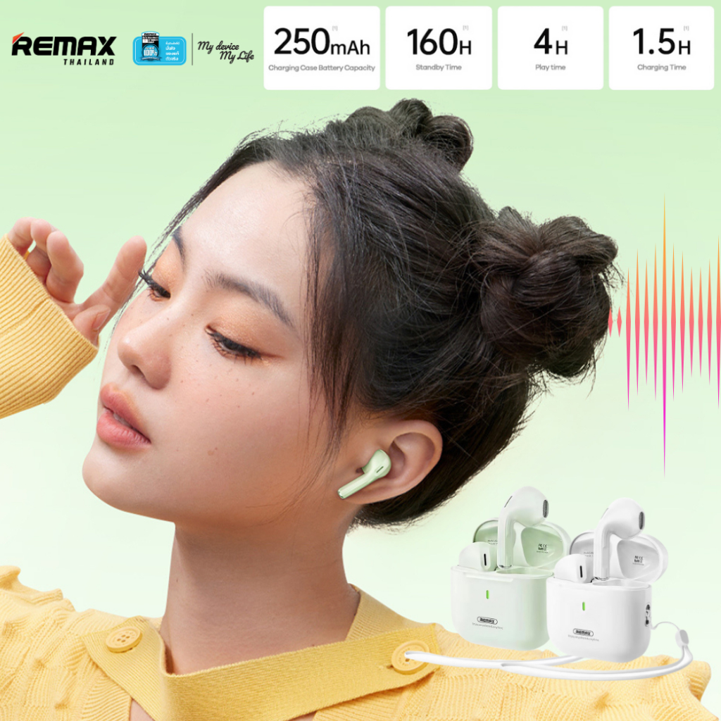 Remax Small Talk BT CozyBuds w27 - หูฟังบลูทูธ รูปแบบ earbud ไร้สาย ...