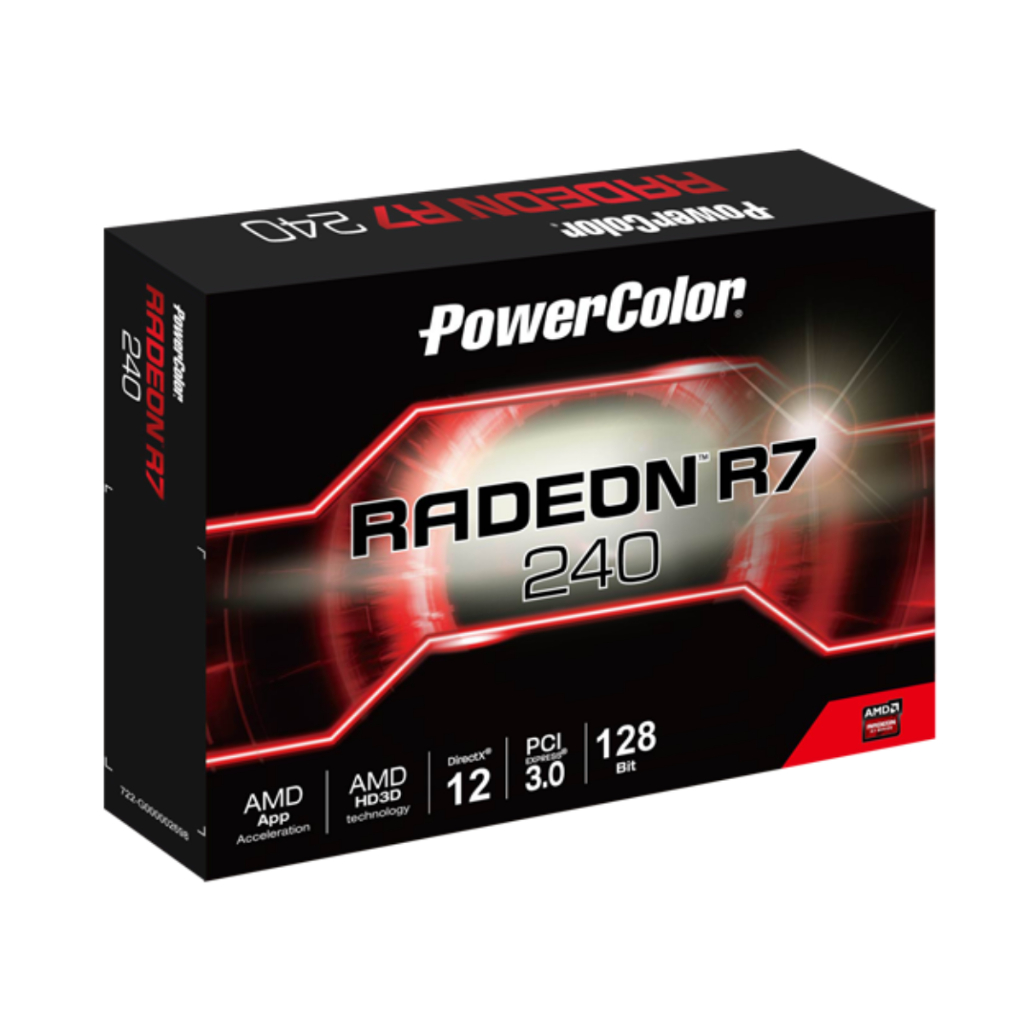 VGA (การ์ดแสดงผล) POWER COLOR AMD RADEON R7 240 2GB 64-BIT GDDR5 (R7 ...