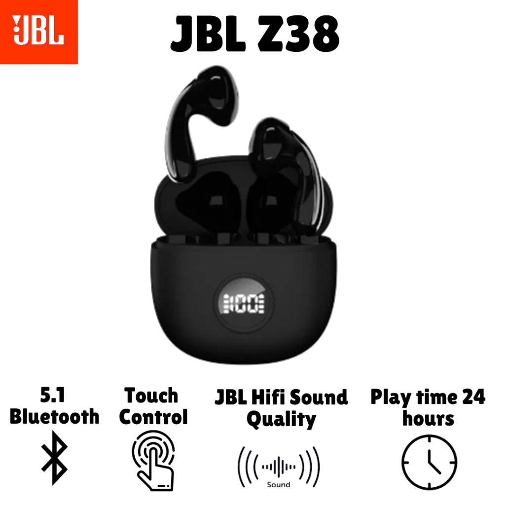 JBL Z38 Bluetooth TWS หูฟัง หูฟังไร้สาย JBL Z38 ชุดหูฟังกีฬาหูฟังลด ...