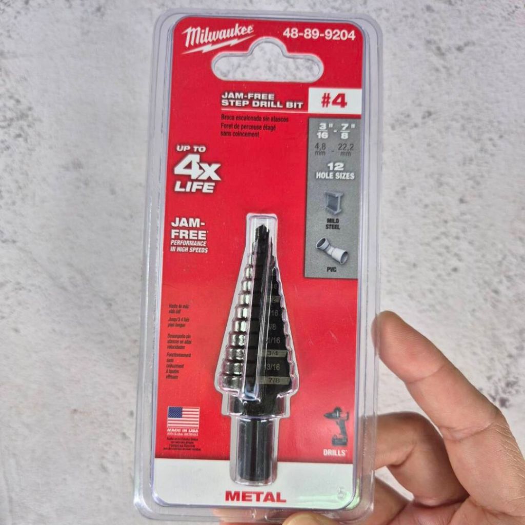 ดอกสว่าน Step Drill Milwaukee รุ่น JAM-Free | Shopee Thailand