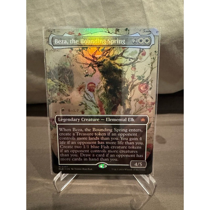 MTG Bloomburrow Variants Foil: Beza, the Bounding Spring (0287 ...