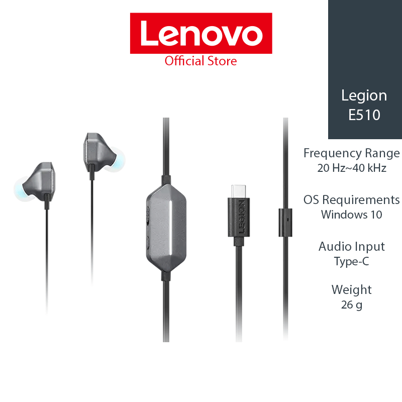 Lenovo Legion E510 7.1 RGB Gaming In-Ear (GXD1N40797) | Shopee Thailand
