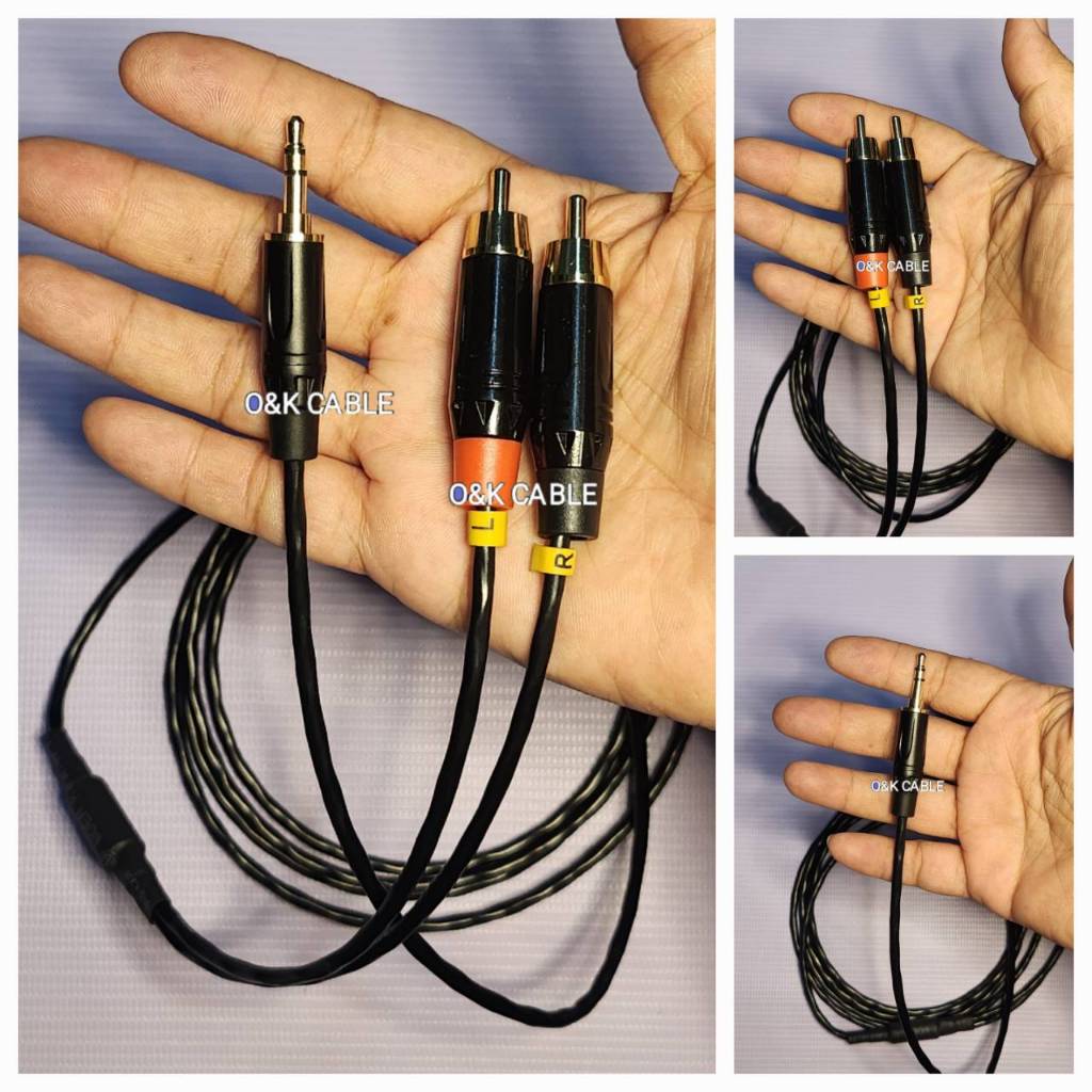 สายแจ็ค3.5ออกrca R/Lสายคานาเร่3.2มม(CANARE MADE IN JAPAN)ยาว1ม./1.5ม./2 ...