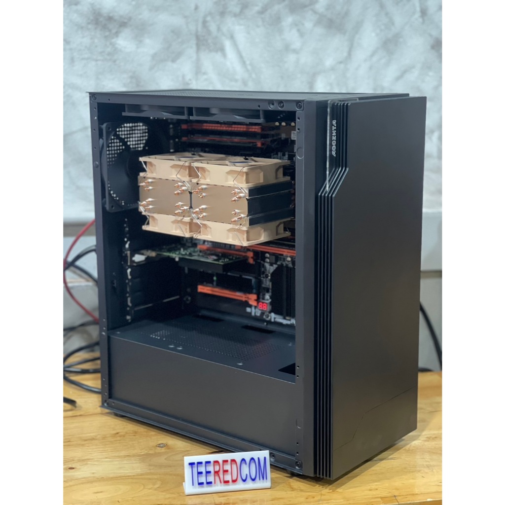 คอมประกอบ72เทรด ตัดต่อ ปล่อยบอท เล่นเกมส์ 2CPU intel xeon E5 2699 V3 X2 ...