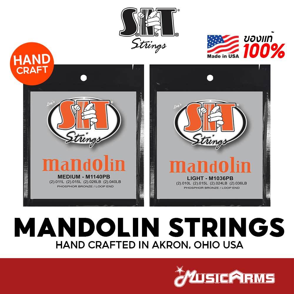 [ของแท้ 100%] SIT Phospor Bronze / Loop End สายแมนโดลิน Mandolin String ...