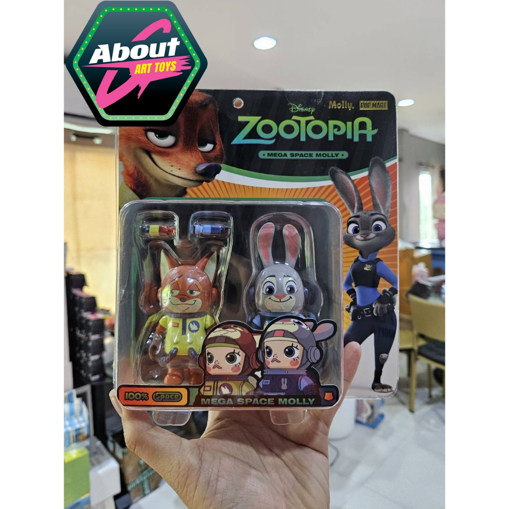 popmart 上海ディズニー Space Molly ズートピア พร้อมส่ง Mega