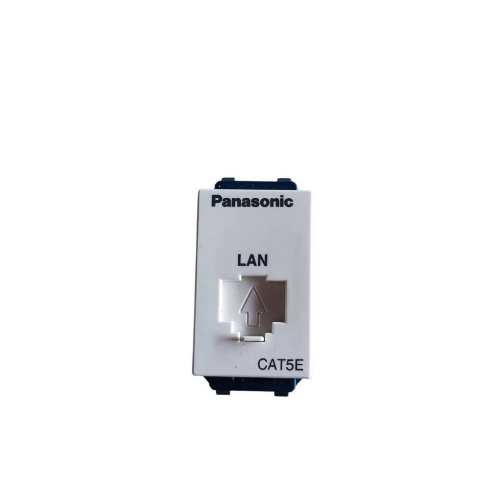 Panasonic เต้ารับสายแลน CAT5E สำหรับหัวRJ45(สายแลน) รุ่นใหม่ ยี่ห้อ ...