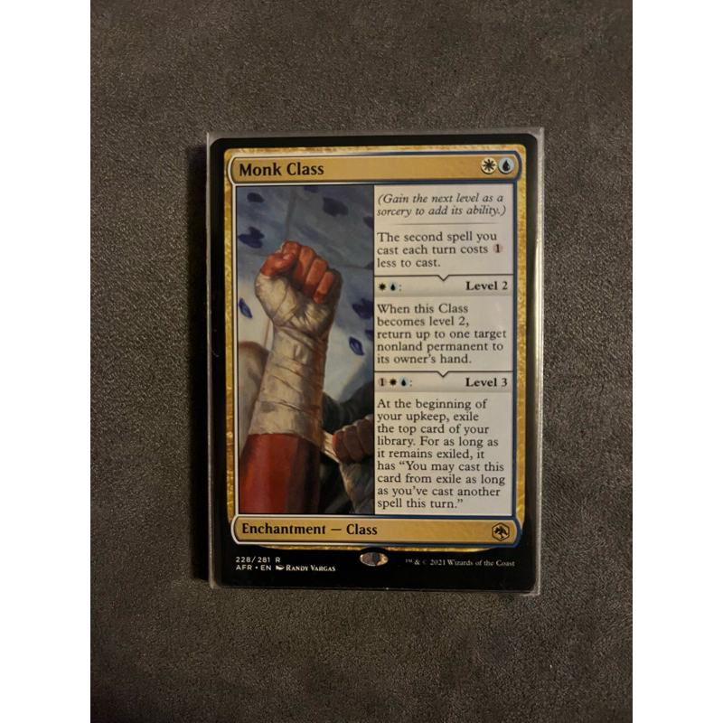 การ์ด MTG Monk Class Multi Magic the gathering EDH รุ่น AFR สภาพ Nm ...