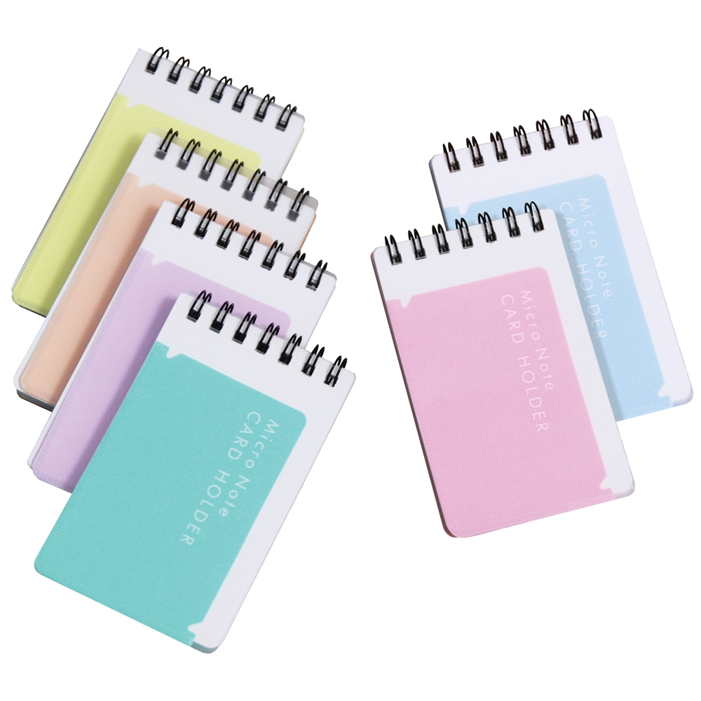 สมุดเขียนบันทึก ไมโครโน้ต (Micro Note Card Holder) ปกพลาสติกสีพาสเทล ...